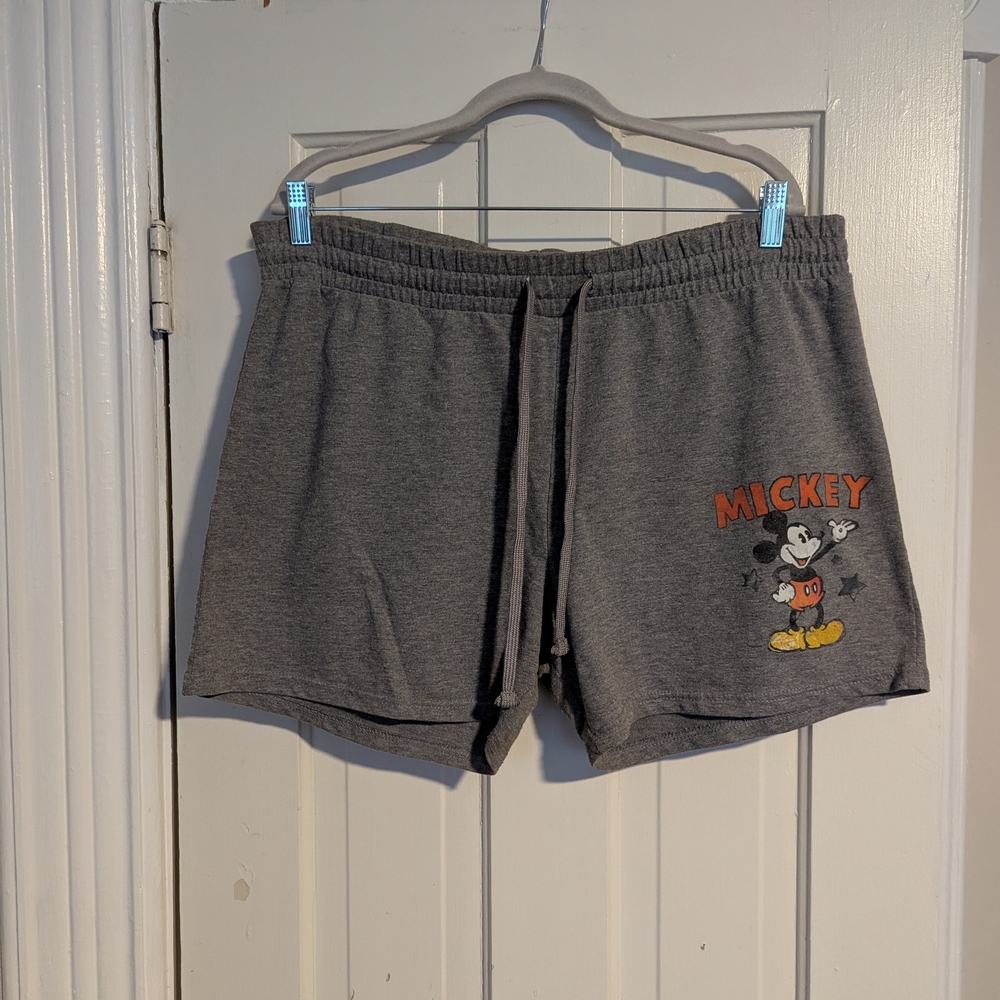 Disney Mickey Mouse Gray Shorts - Picture 2 of 4